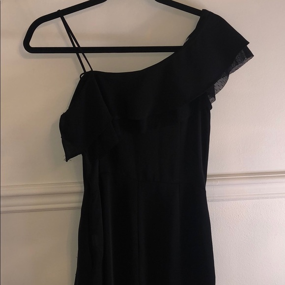 Black chiffon one strap Zara romper - Picture 3 of 4